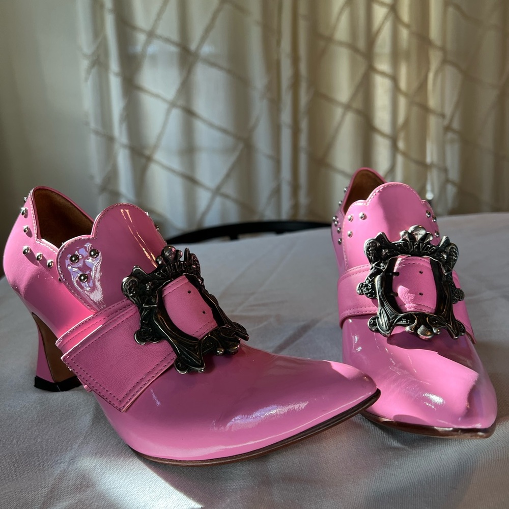 John Fleuvog pink Claudette heels size 9